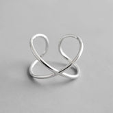Sterling Silver Geometric Shaped Rings